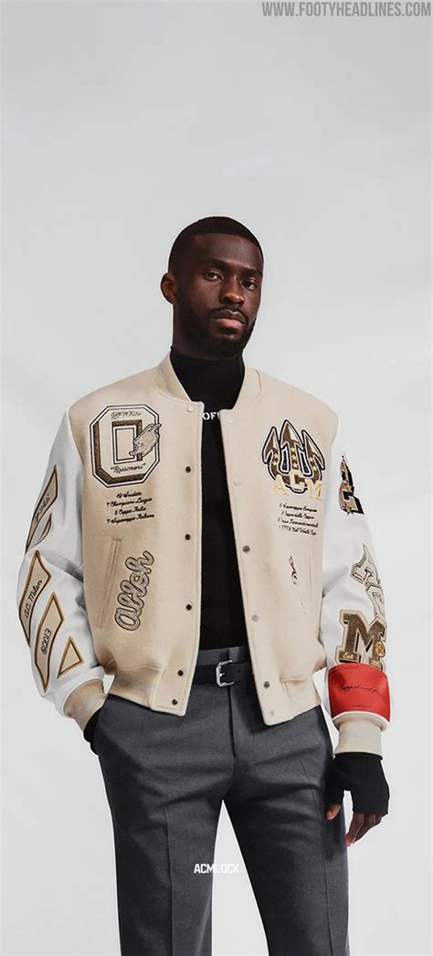 ac milan off-white jacket price